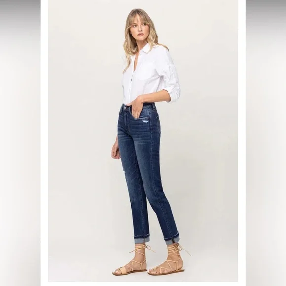 Flying Monkey High-Rise Boyfriend Jeans - Picture 2 of 11